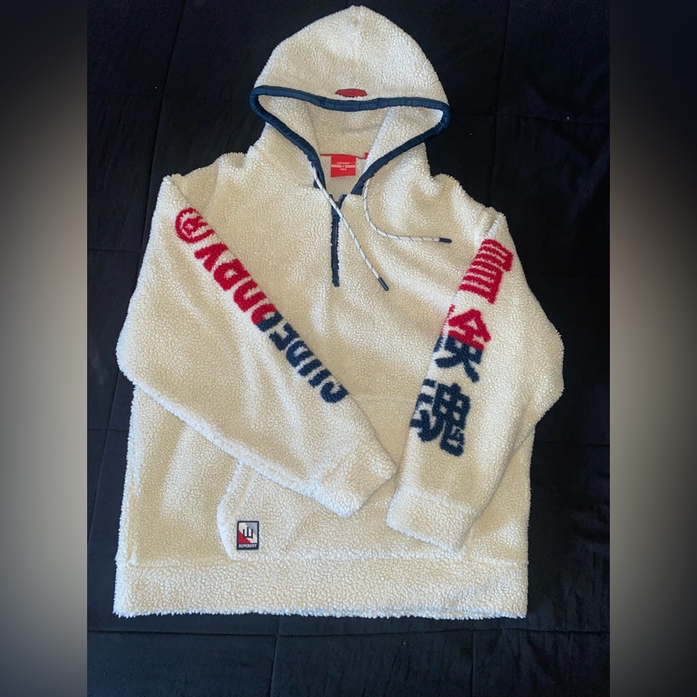 SUPERDRY Hoodie With Half Zipper